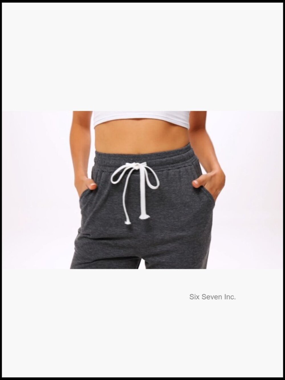 3-Pack Women's Capri Sweatpants Joggers High Waisted Athletic Lounge Pants with - Picture 7 of 7